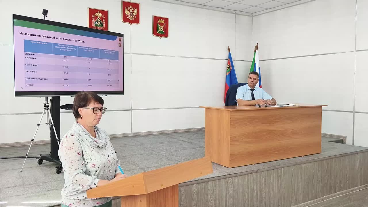 Заседание депутатов Тяжинского округа: бюджет урезали, отопление закрыли рано, но память героев — в надёжных руках — обложка видео